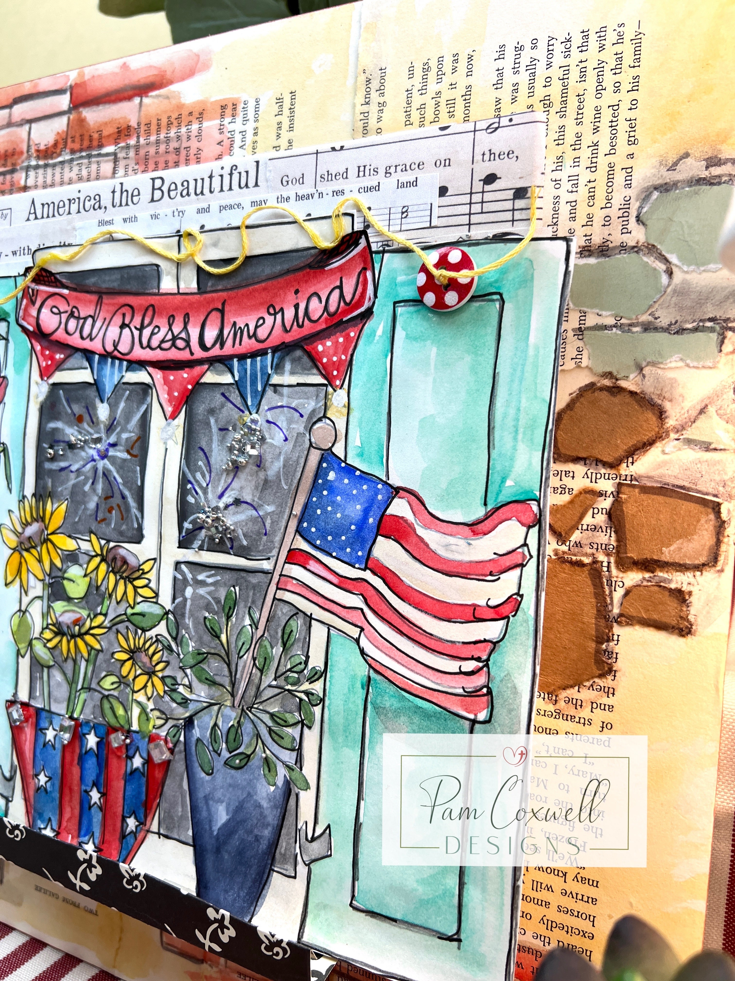 Interchangeable Painted Window Project Kit ~ SUMMER Design