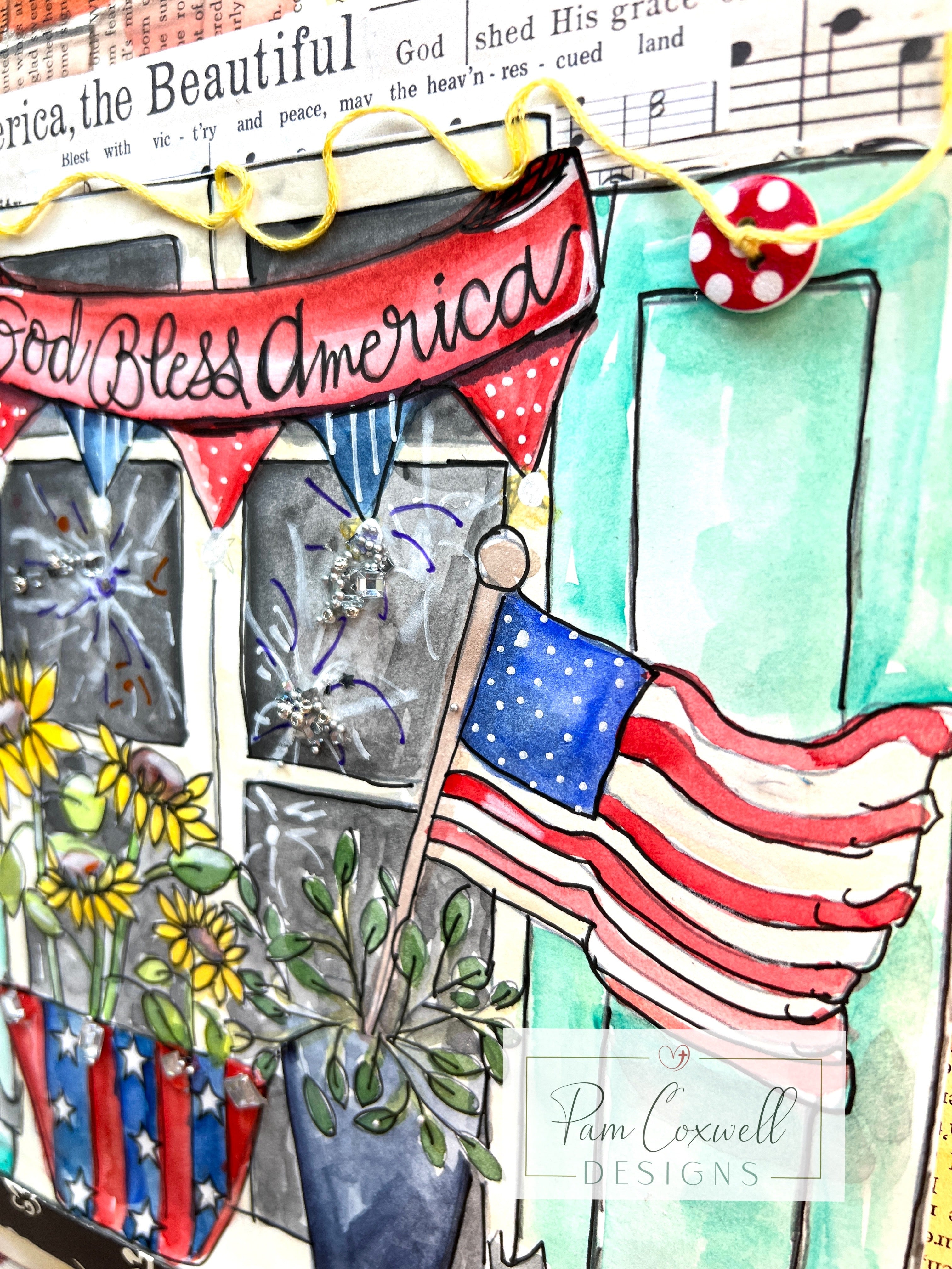 Interchangeable Painted Window Project Kit ~ SUMMER Design