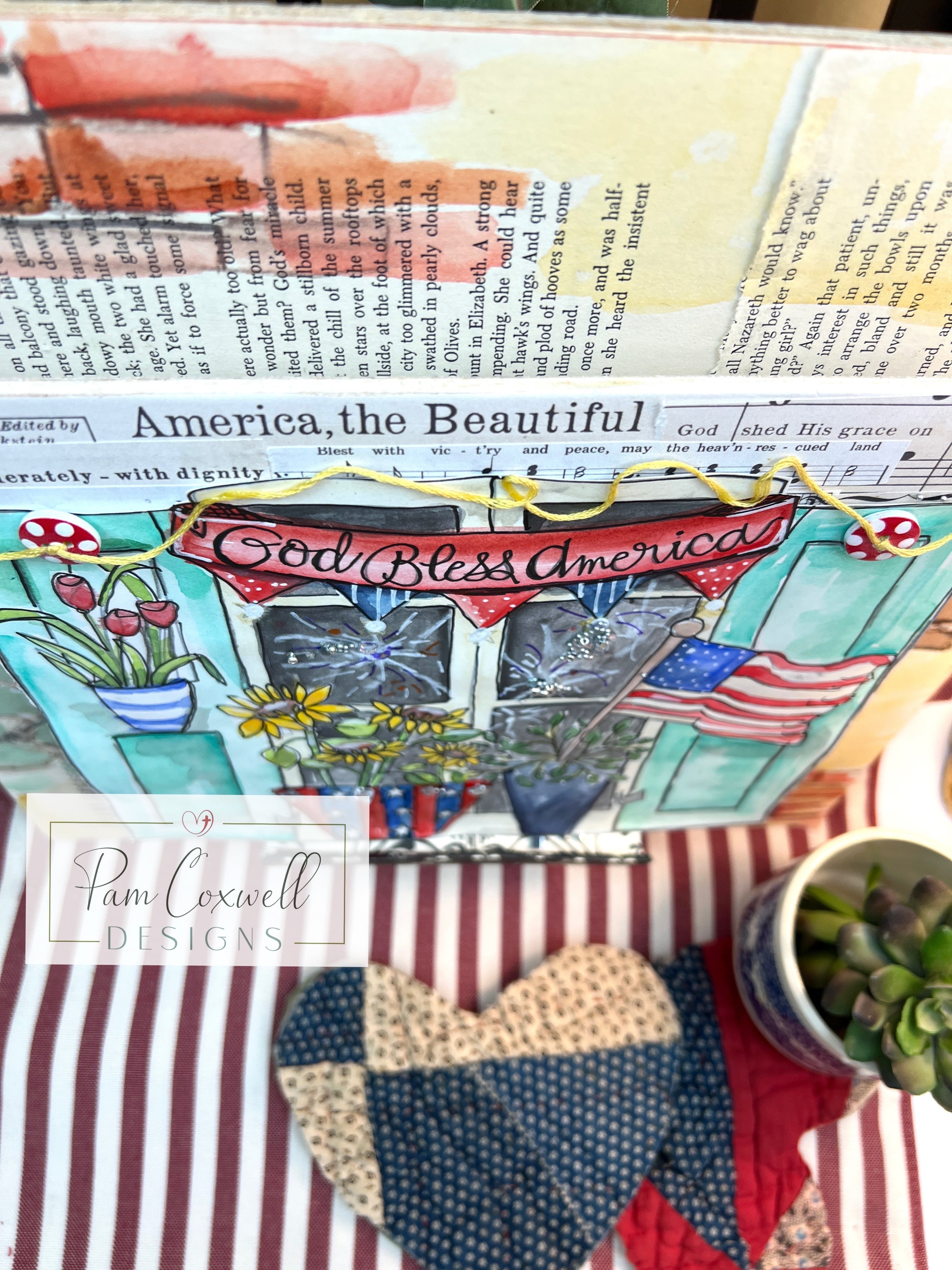 Interchangeable Painted Window Project Kit ~ SUMMER Design