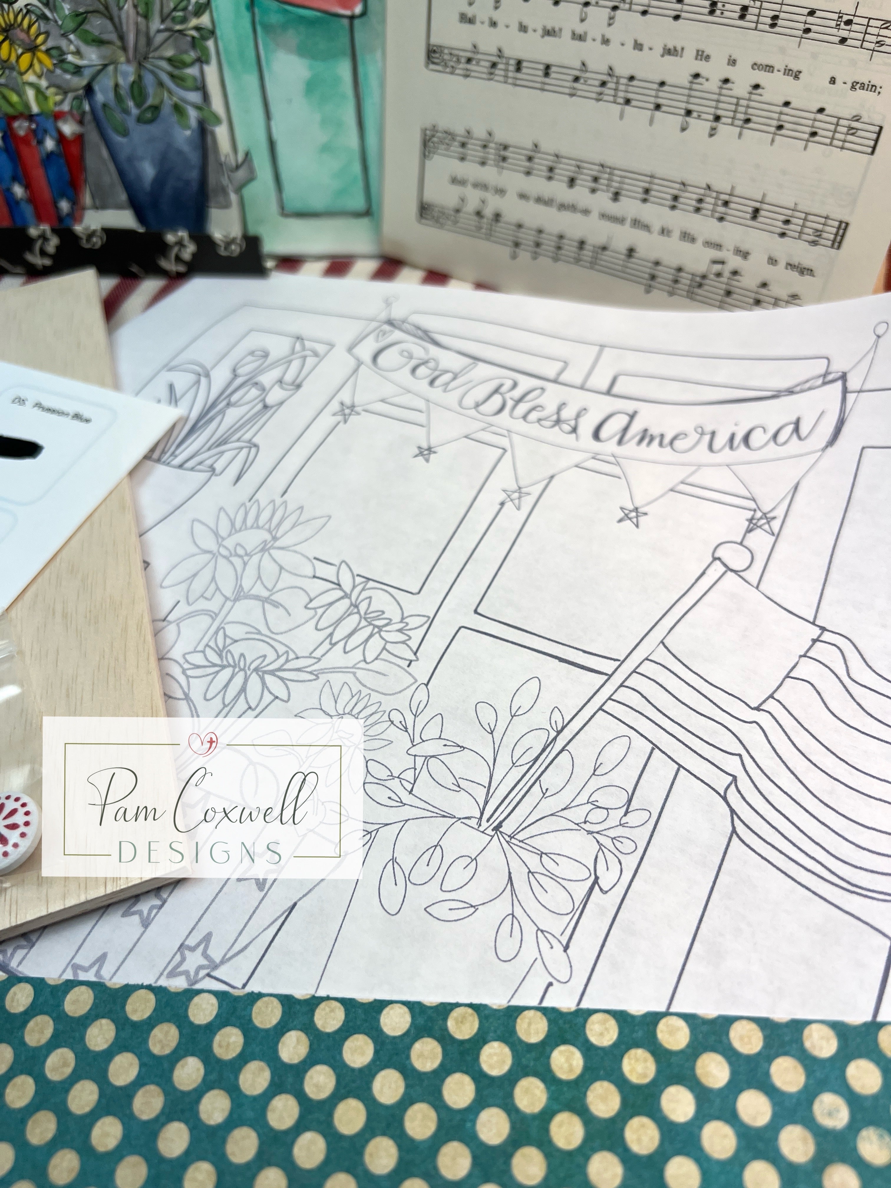 Interchangeable Painted Window Project Kit ~ SUMMER Design