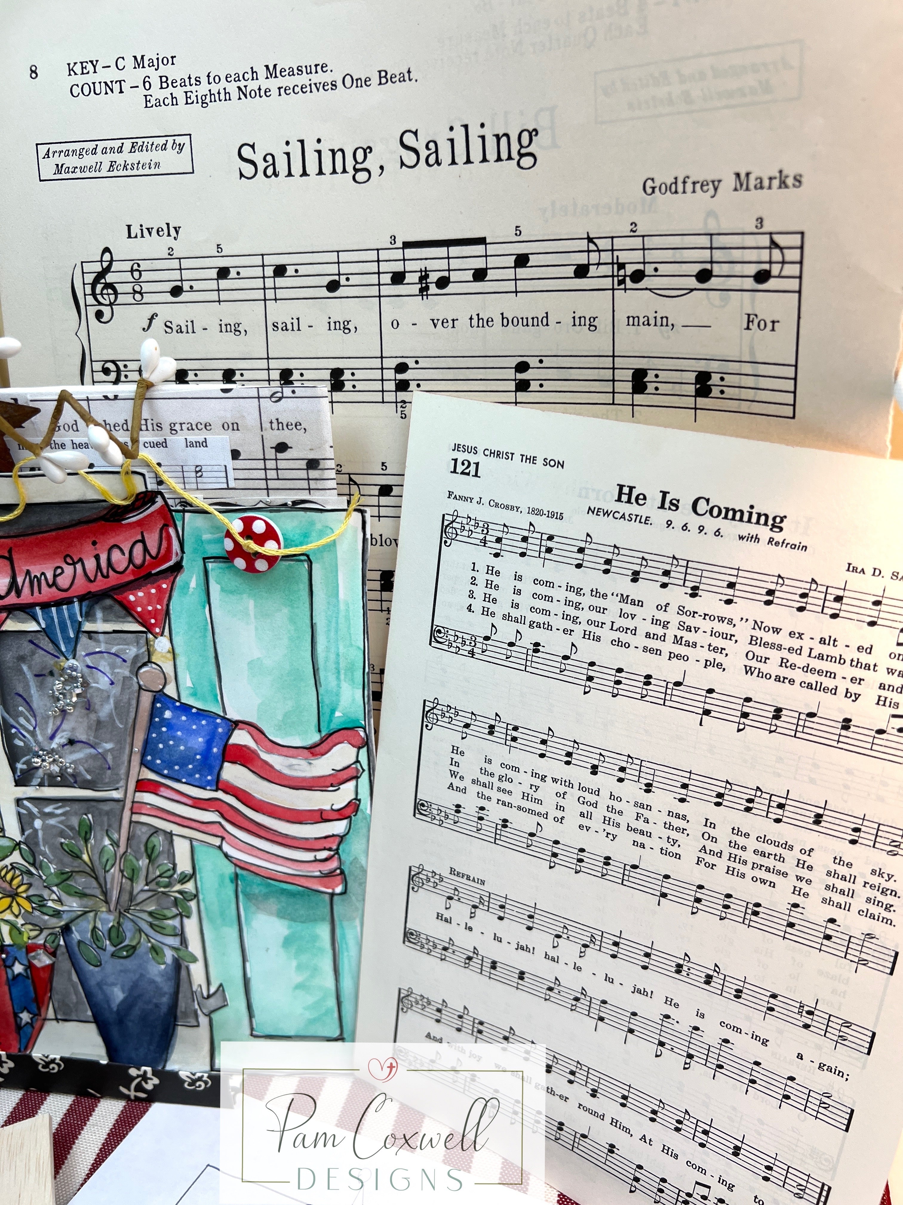 Interchangeable Painted Window Project Kit ~ SUMMER Design