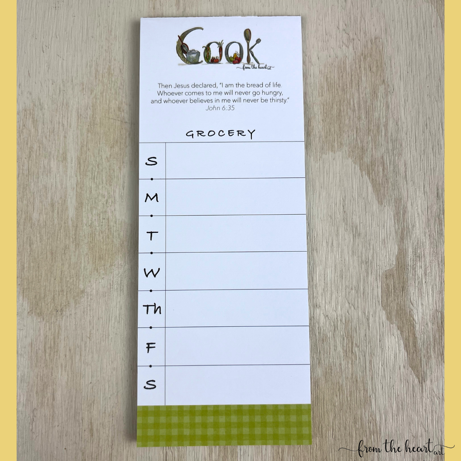 Menu & Grocery List Cook Pad Set