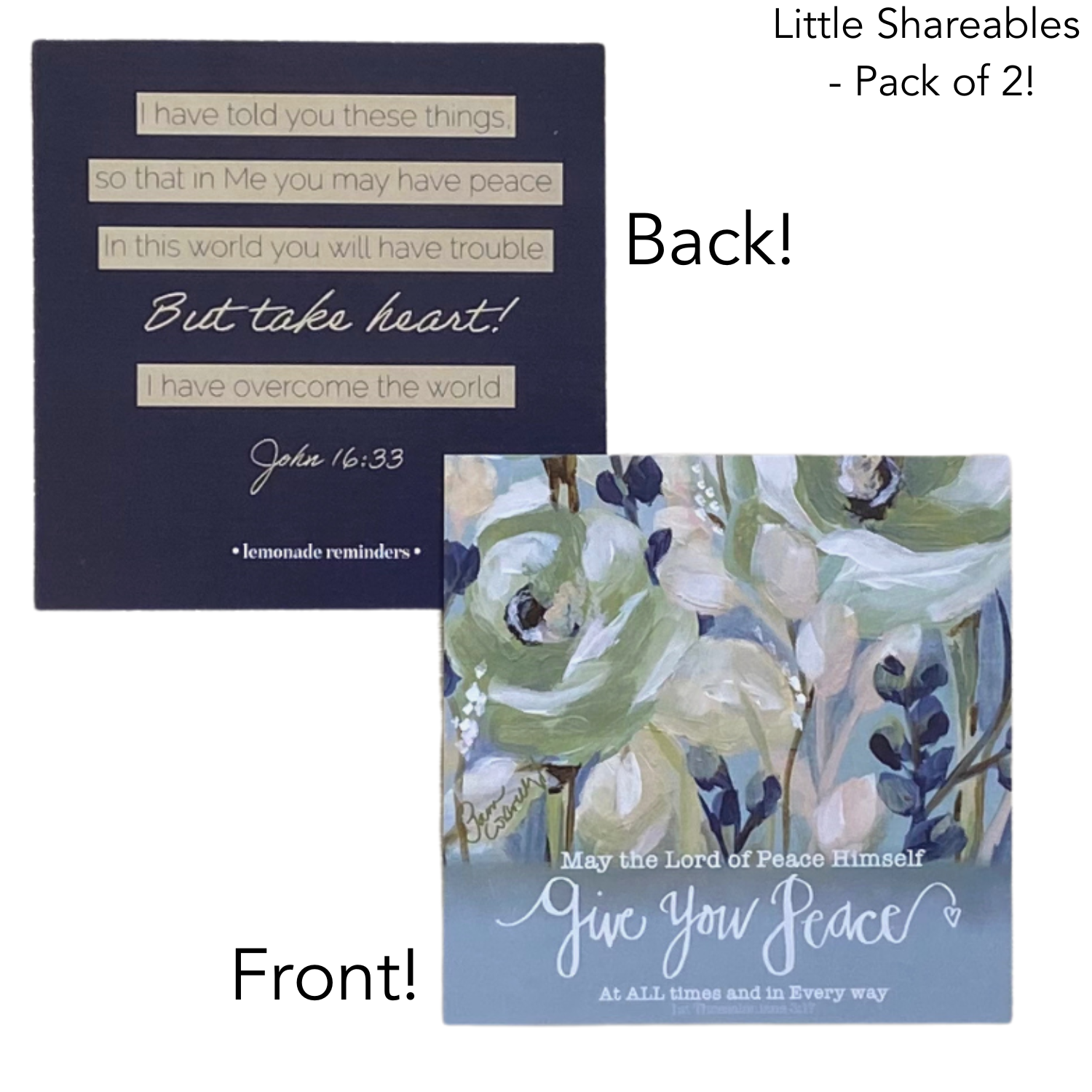 "Give you Peace" 2 Thessalonians 3:16  ~  Little & Mini Shareable Sets ~ 2 OPTIONS