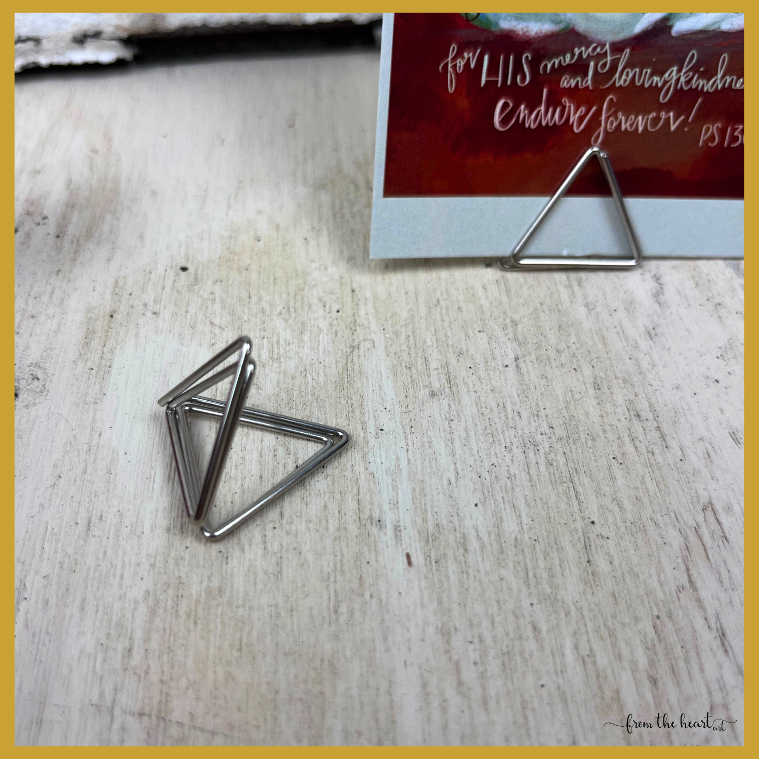 Triangle Wire Stand ~ Holder