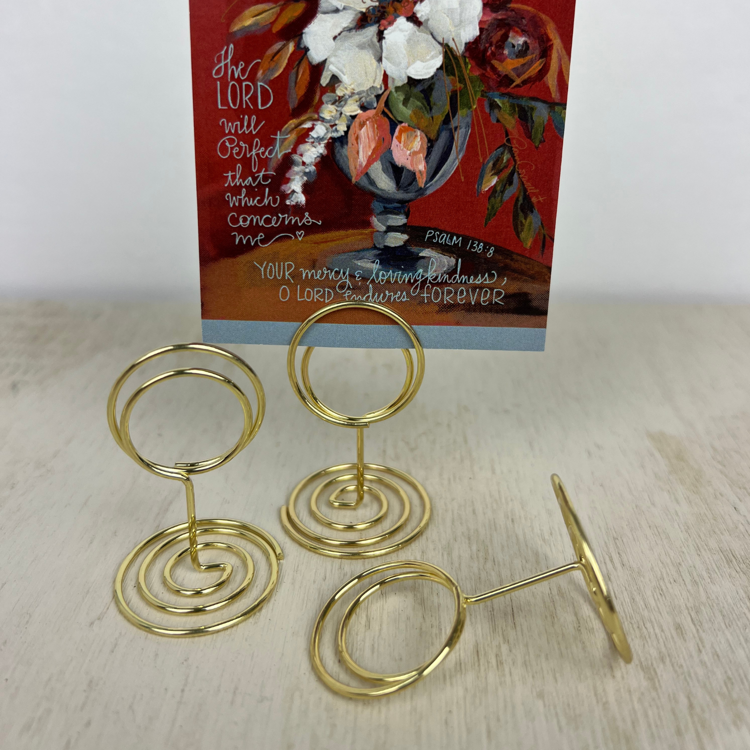 Gold Wire Swirl Stand ~ Holder