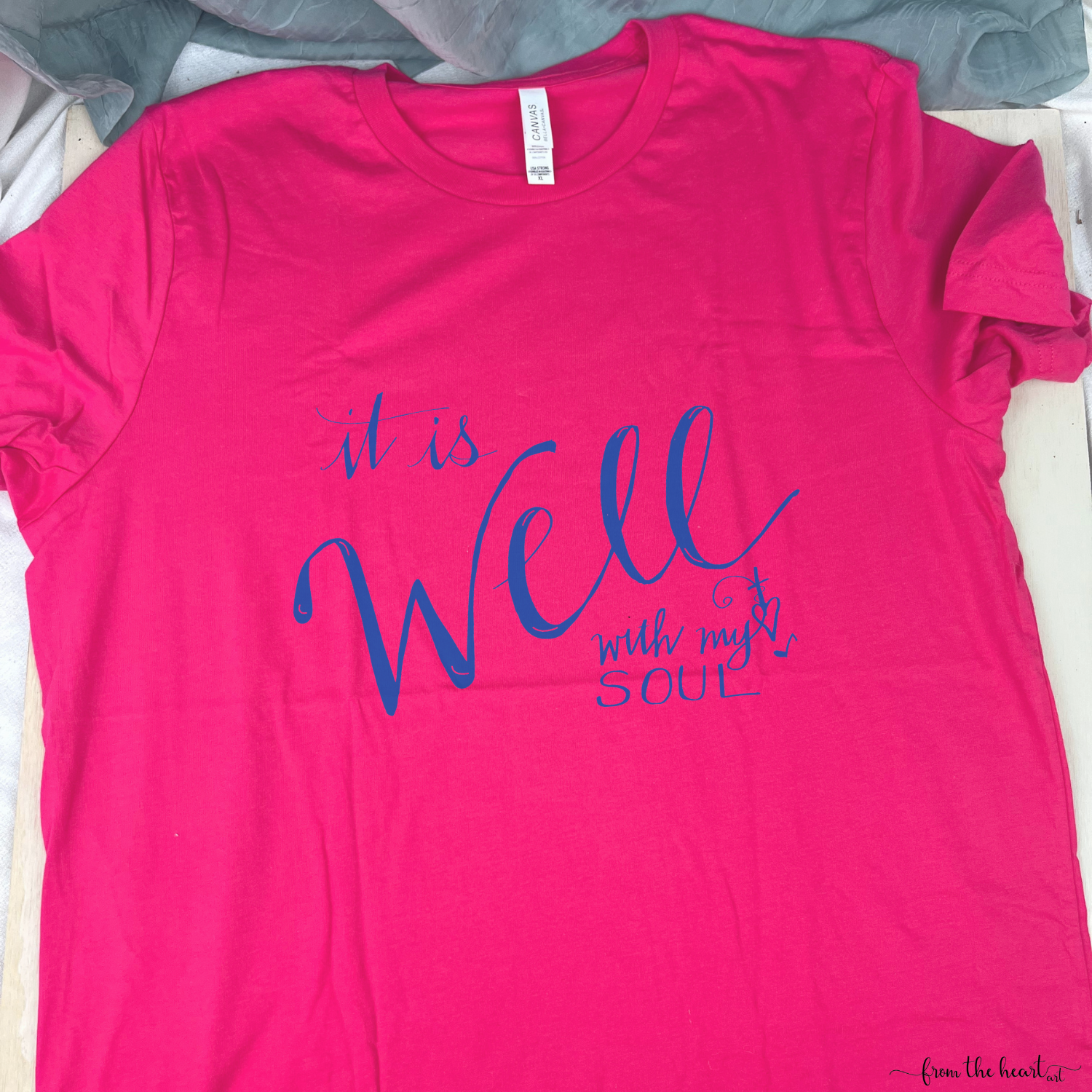 "It Is Well" T-Shirt - pink