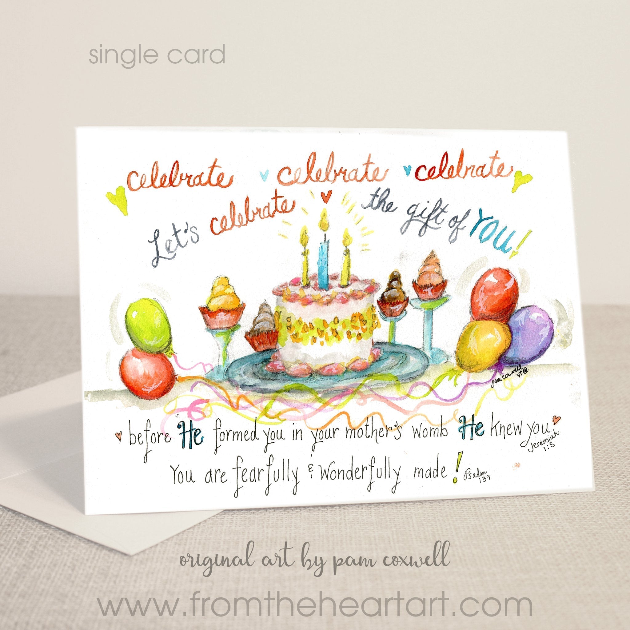 Birthday Cake Celebrate You- Notecards
