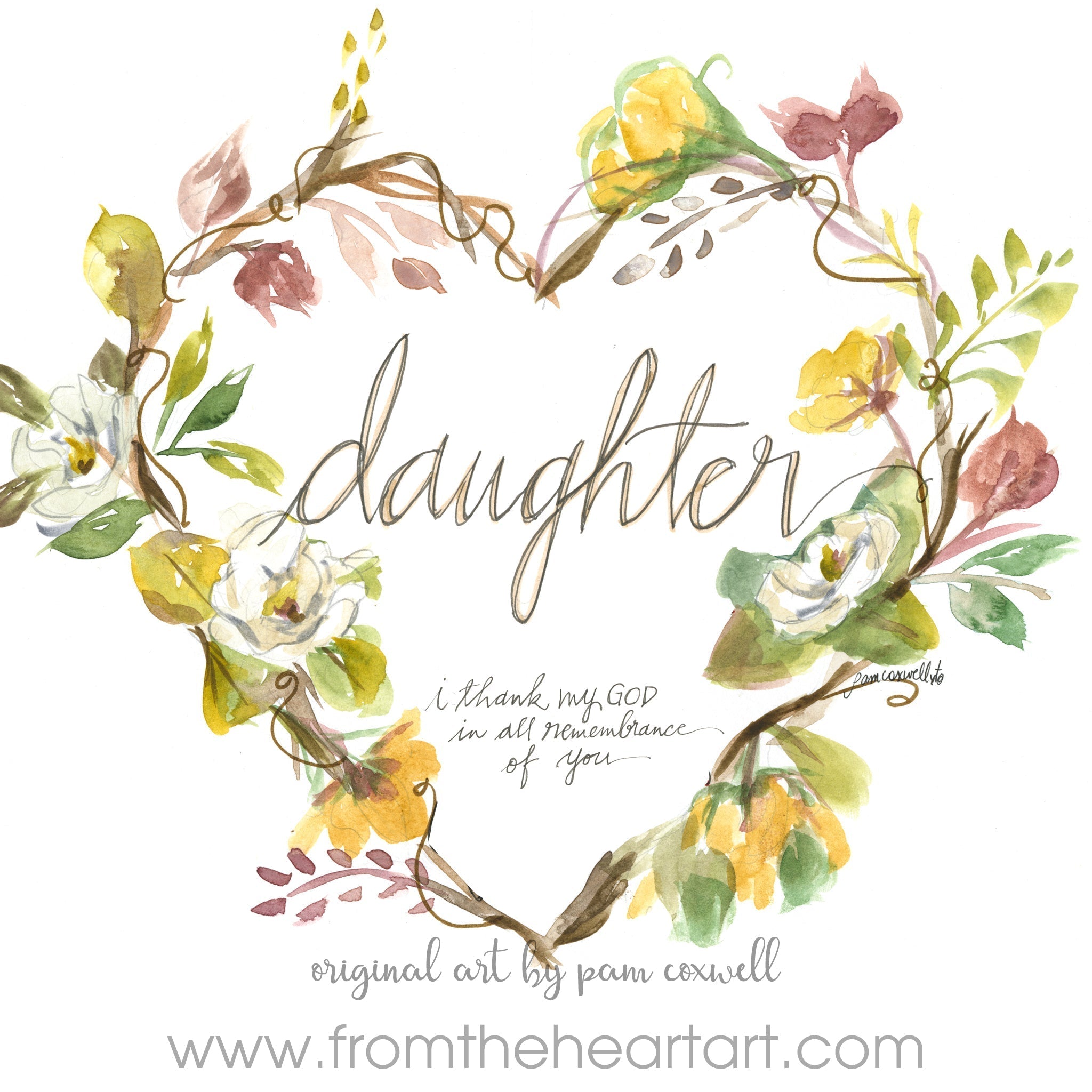 Daughter Heart Notecards